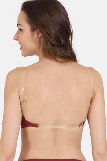 Buy Zivame Beautiful Basics Padded Non Wired 3/4Th Coverage Backless Bra - Sundried Tomato